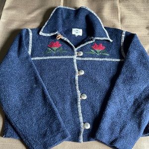 Sweater, Jacket, Benetton, Blue family